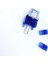 Keystone Jack Utp Cat6 90 D Blue-Red 1