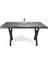 Doğal Ağaç Masif Kütük Masa Yemek Masası (Metal Ayak) 90CM x 200CM 3