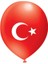 Türk Bayrağı Baskılı Latex Balon - 12 Inç - 100 Adet 1
