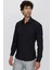 Erkek Siyah Basic Cepli Regular Fit Rahat Kesim Gömlek 2