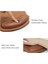 Pu Ergonomik Bilek Desteği Su Geçirmez Yüzey Deri Mouse Pad - Kahverengi (Yurt Dışından) 3