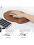 Pu Ergonomik Bilek Desteği Su Geçirmez Yüzey Deri Mouse Pad - Kahverengi (Yurt Dışından) 4
