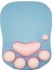 Yumuşak Silikon Sevimli Kedi 3D Mouse Pad - Mavi (Yurt Dışından) 1