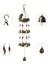 Kuşlar ve Yuva Rüzgar Zil, 12PIECES Bells Rüzgar Chime Bronz, 25 ''/ 63CM(Yurt Dışından) 5