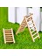 10 Adet Küçük Ahşap Merdivenler Mikro Peyzaj Süslemesi Azaltıcı Zanaat Diy Dekor 2