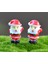 10PCS Minyatür Mikro Peyzaj Reçine Dekorasyon Zanaat Dekorasyonu Noel Baba 2