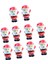 10PCS Minyatür Mikro Peyzaj Reçine Dekorasyon Zanaat Dekorasyonu Noel Baba 4