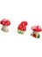 3pcs Minyatür Karikatür Mantar Dollhouse Bonsai Peri Peyzaj Dekor 5