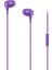 Pop Mikrofonlu Kulakiçi Kulaklık 3.5mm Mor 1