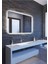75x105 Cm Beyaz Ledli Dikdörtgen Banyo Aynası Tuvalet Aynası 2