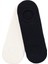 2 Pack No Show Socks W Krem Renk Siyah Kadın 2li Çorap - D202016-976 4