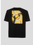 Yuvarlak Yaka Düz Siyah Erkek T-Shirt 311G3RW Authentıc Graphık Tk 3