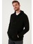 Slim Fit Kanguru Cepli Kapüşonlu Polar Erkek Polar 5906032 3