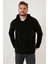 Slim Fit Kanguru Cepli Kapüşonlu Polar Erkek Polar 5906032 4