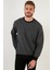 Slim Fit Bisiklet Yaka Pamuklu Kazak Erkek Kazak 456201 2