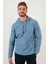 Slim Fit Kanguru Cepli Kapüşonlu Polar Erkek Polar 5906032 5