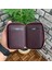 Hakiki Deri Unisex Bordo Fermuarlı Mini Cüzdan (T259) 3