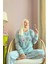 Mint Yeşili Baking Desenli Kadın Peluş Pijama Takımı 2
