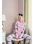 Toz Pembe Deep Chic Desenli Kadın Peluş Pijama Takımı 2