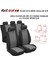 Connect Oto Koltuk Kılıfı Arka Koltuklar 2+1 Model Gri Siyah 2