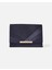 Satin Foldover Clutch Çanta Lacivert 1