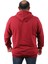 Mocgrande Büyük Beden Basic Kapüşonlu Sweat 22705-BORDO 2