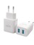 C206 Çift USB Çıkışlı 10W 2.1A Şarj Aleti (Başlık) Beyaz 1