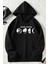 Unisex Moon Phases Baskılı Sweatshirt 1