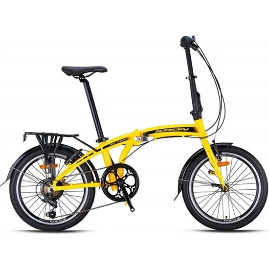 Kron FD750 20 Jantv 7 Vites Katlanır Bisiklet Sarı-Siyah