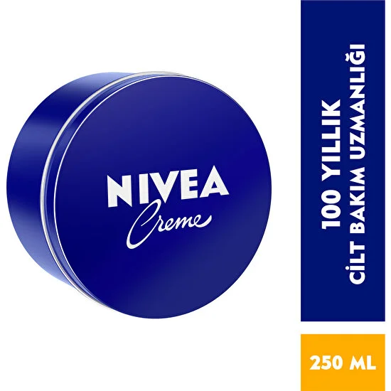 NIVEA Creme 250ml;Bakım Yapan Koruma; Tüm Ciltler için Nemlendirici Krem