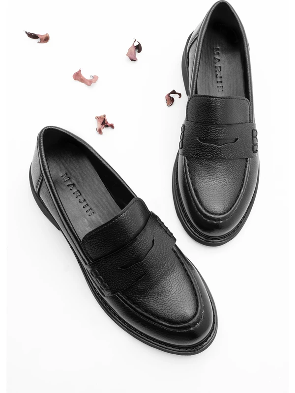Marjin Kadın Loafer Günlük Klasik Ayakkabı Fonle