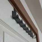 Risingmaber Metal Mat Siyah Amerikan Kapı Arkası Askılık Organizer Askılık ve Banyo Kapı Arkası Askılık