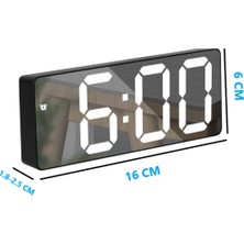 Duhalıne LED Dijital Masa Saati Takvim- Alarm- Termometre-Aynalı