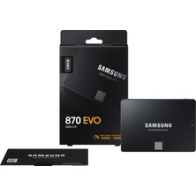 Samsung 870 Evo 500GB 560MB-530MB/S Sata 2.5" SSD (MZ-77E500BW) (Ithalatçı Garantilidir)