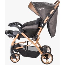 Baby Care 65 Capron Çift Yönlü Bebek Arabası Gri