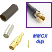 Mmcx Dişi Konnektör Seti (Mmcx Dişi Sıkmalı Düz Model) (RG174)