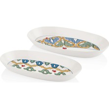 The Mia Limoncello Basic Oval Servis Gri - 29CM 2 Li Set