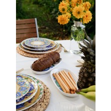 The Mia Limoncello Basic Oval Servis Gri - 29CM 2 Li Set