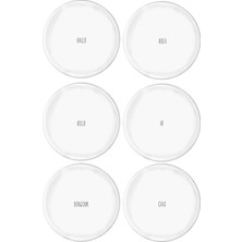 The Mia Summertime Servis Tabağı 6 Lı Set - 26 cm