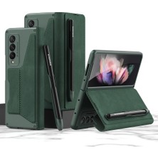 Qichengda Samsung Galaxy Z Fold 2 Zırh Pu Deri Tam Koruma Cep Telefonu Kılıfı (Yurt Dışından)