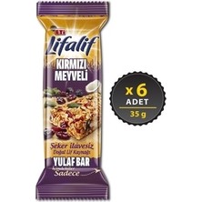 Lifalif Kırmızı Meyveli Yulaf Bar 35 G x 6 Adet
