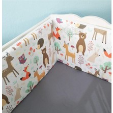 Xnews Jaju Baby Orman Desenli Beşik Kenar Koruma Özel Ölçü (90 * 190)