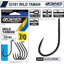 Owner 53181 Wild Taman Black Chrome Iğne 6-0