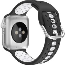 Zsunsky Shop Apple Watch Için 2 Adet Izleme Bantları, Spesifikasyon: 38/40MM S Siyah+Beyaz