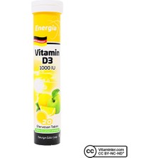 Energia Vitamin D3 1000 Iu Efervesan Tablet