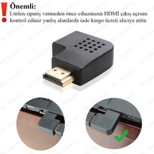 BK Teknoloji 90 Derece Açılı HDMI Erkek - Dişi Çevirici Adaptör