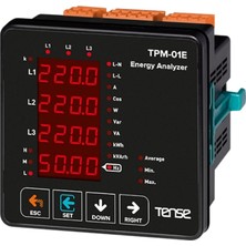 Tense TPM-01E 4×4 Hane LED Ekranlı Enerji Analizörü