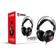 Msı H991 Noise Canceling Gaming Headset Black Mikrofonlu Kablolu Oyuncu Kulaklık