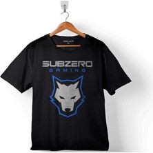 Kendim Seçtim Mortal Kombat Sub Zero Game Wolf Logo Çocuk T-Shirt