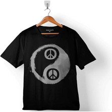 Kendim Seçtim Yin Ying Yang Barış Simge Sembol Logosu Çocuk T-Shirt